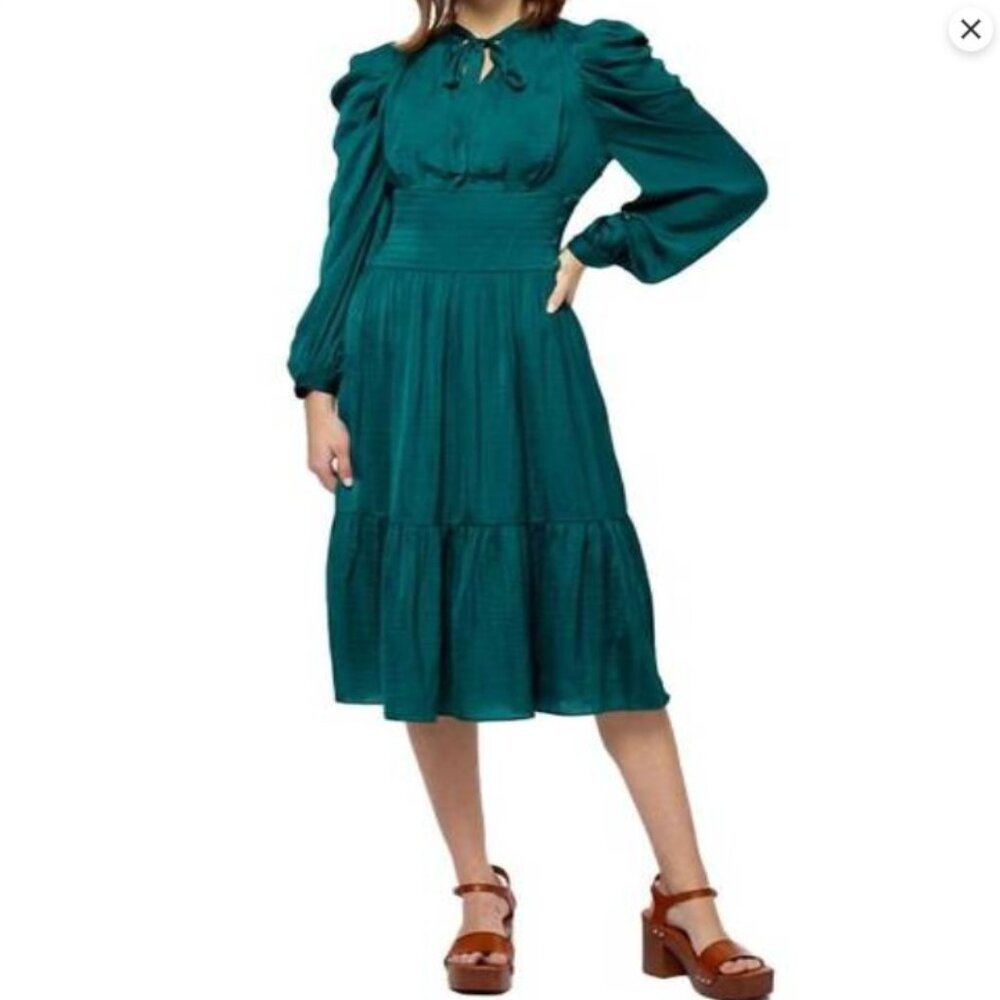 Stellah Forest Green Midi Dress - NWT - Size XS